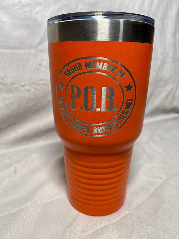 POB 30oz Stainless Steel Logo Tumblers – Patriot Owned Businesses